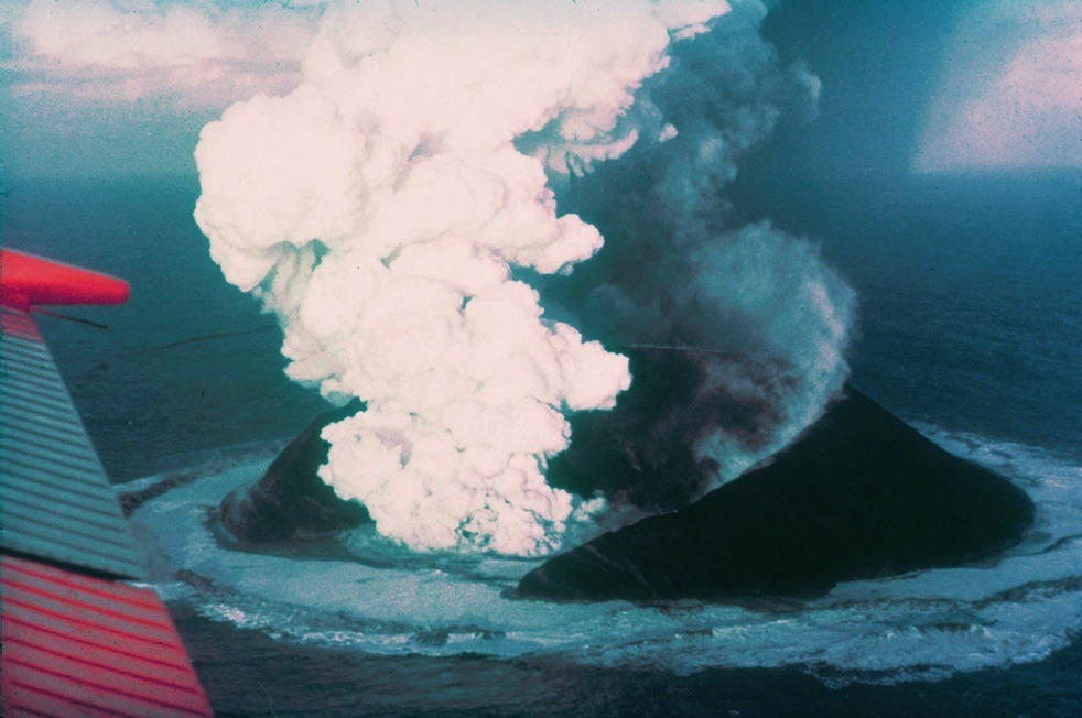 La erupción de 1963-1967 causó gran interés en todo el mundo.