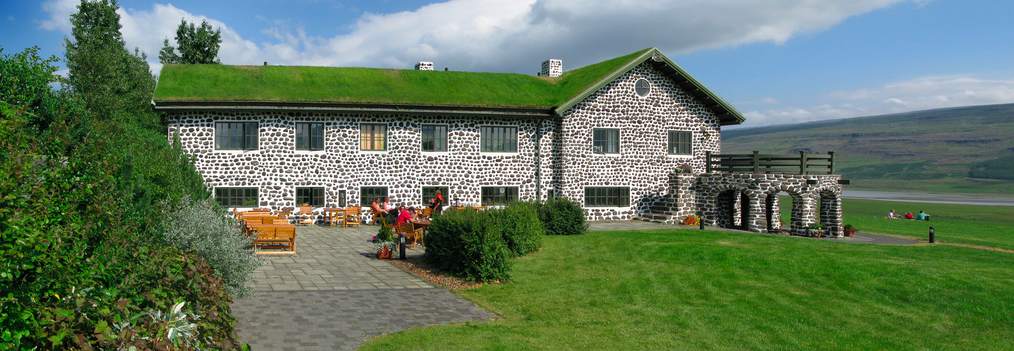 Granja de Skriðuklaustur una de las más grandiosas de Islandia.